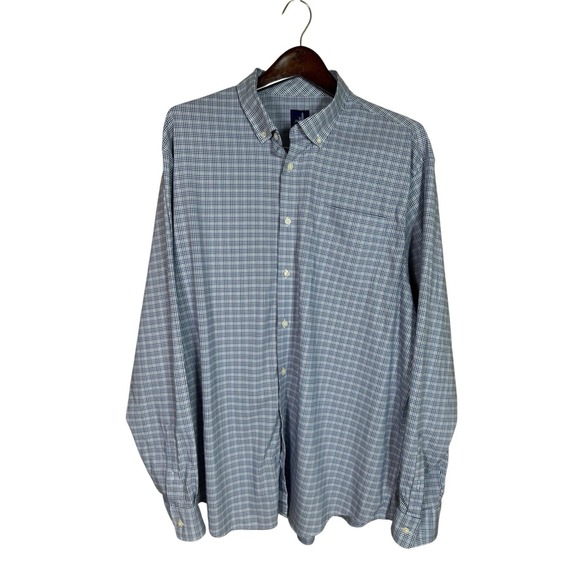 johnnie-O Other - Johnnie-O Prep-Formance Men Red Check Long Sleeve Button Down Shirt Size 2XL XXL